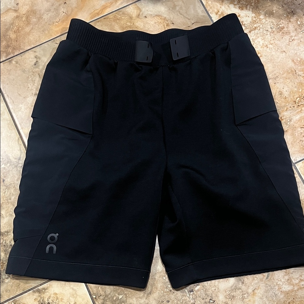 On Men's Black Athletic Shorts